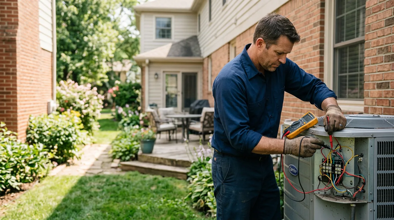 HVAC technician working near Lisbon, ME